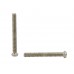 FixtureDisplays® 100PK M3 X 35mm Pitch 0.5mm Round Head Metric Screw Phillips Drive Carbon Steel Nickel Plated Cross Recessed  304485